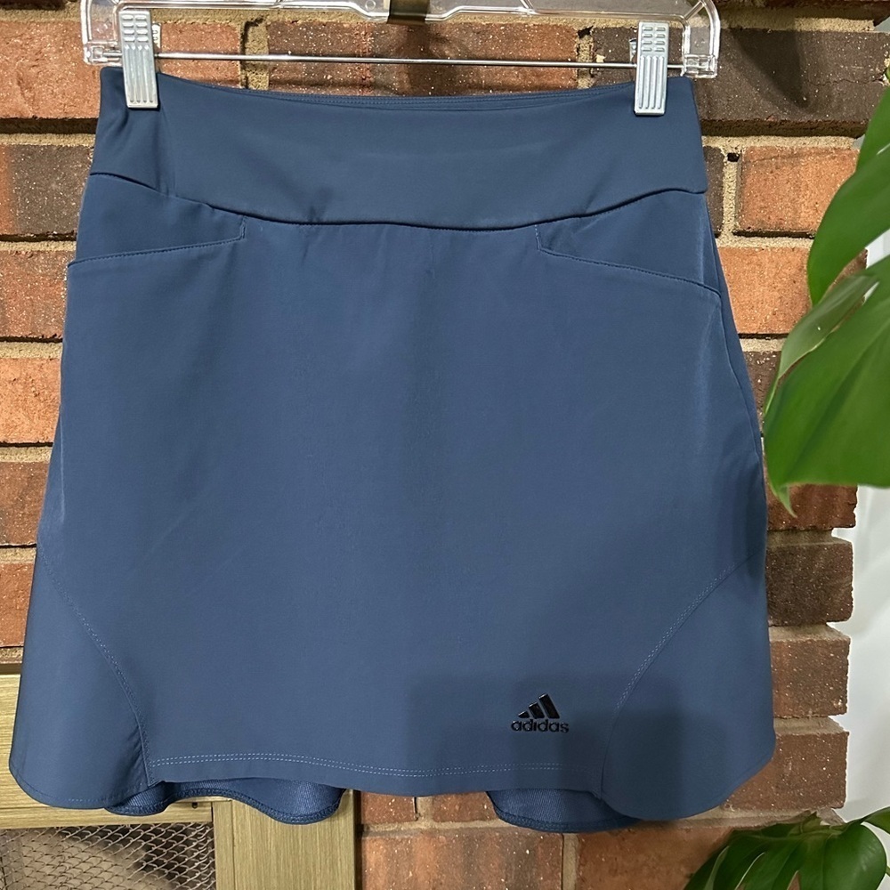 #4) adidas. Blue Skort with two pockets. Excellent condition.